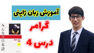 آموزش زبان ژاپنی| گرامر درس 4 (Minna no Nihongo grammar 4) screenshot 4