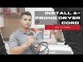 How To Install 4-Prong Dryer Cord on an Electric Dryer - Installation