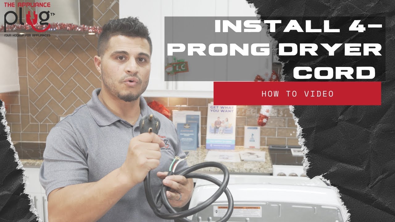 How To Install 4Prong Dryer Cord on an Electric Dryer Installation