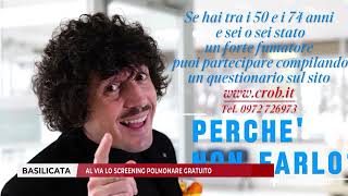 22 GENNAIO 2026   BASILICATA   AL VIA LO SCREENING POLMONARE GRATUITO