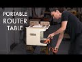 Benchtop router table for the 6in1 trim router jig