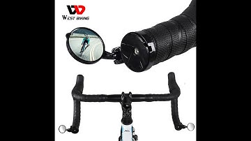 WEST BIKING Side Mirror For Bike 360 Degree Rotatable Bicycle Rearview Road Bike Handlebar0720017
