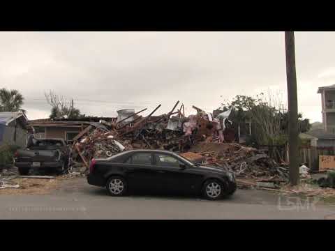 04-11-2021 Panama City Beach, FL - Destroyed Structures and Flipped Camper
