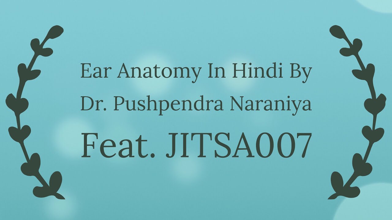Anatomy of Ear in hindi YouTube