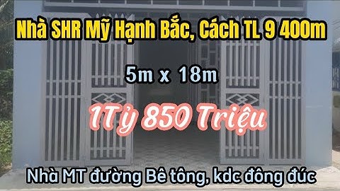 Bán Nhà SHR Mỹ Hạnh Bắc, MT đường bê tông, dân cư đông đúc.