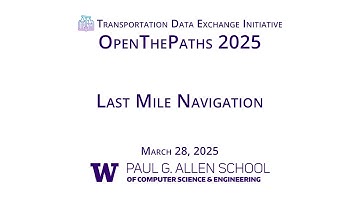 OpenThePaths 2025–Last Mile Navigation