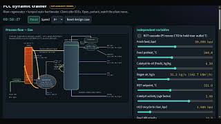 FCC Dynamic Trainer Walkthrough · Riser, Regenerator & Main Fractionator