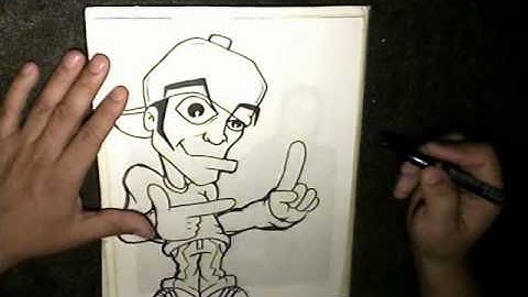 How to Draw ----Graffiti Character----2 - (BY WIZARD)