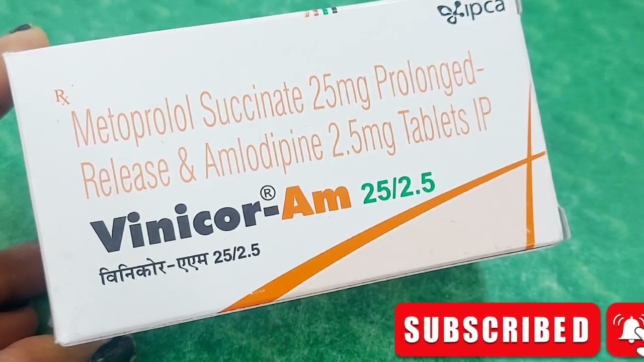 Vinicor am 25/2.5 tablet uses in hindi /vinicor am tablet uses,dosage,sideeffect, price, composition