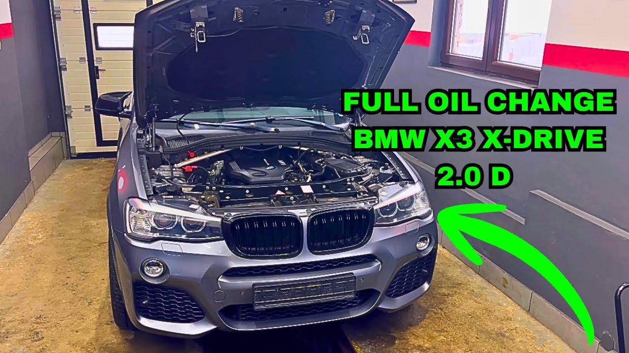 Полная замена масла и фильтров на BMW X3 X-DRIVE 2.0 D!