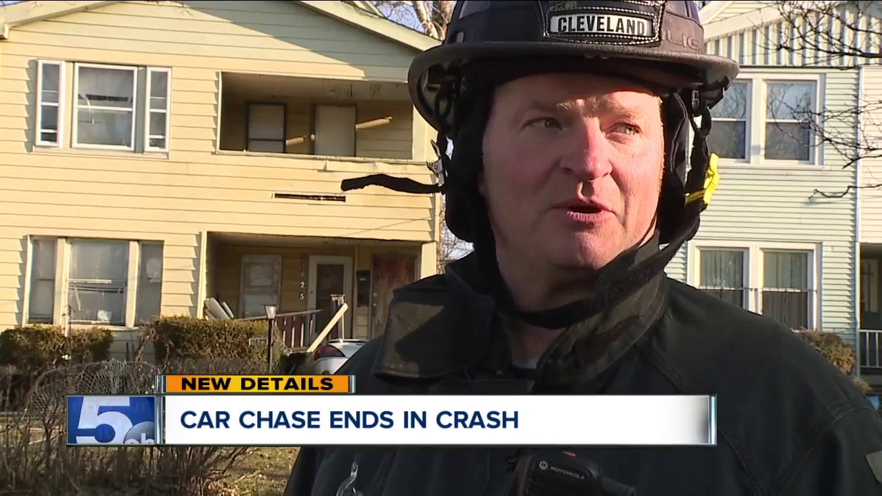 One person injured after car crashes into house on Cleveland's east ...