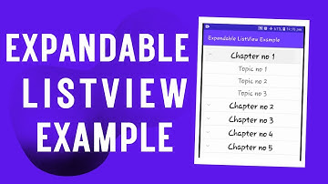 How to Create Expandable ListView in Android Studio  | Expandable ListView