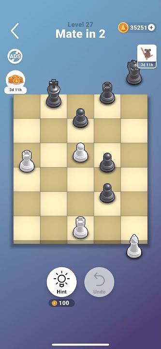 30 Sec Chess Challenge. Can you solve Check Mate in 3 Challenge No 39  #chessbeginners #chess 