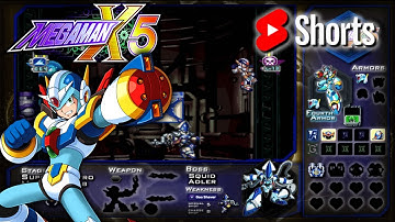 Megaman X5 [PS] - X (Fourth Armor) Vs. Squid Adler [SHORTS]