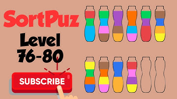 SortPuz colour 🧩 puzzle Level 76-80 || Android Game @AK Gamez