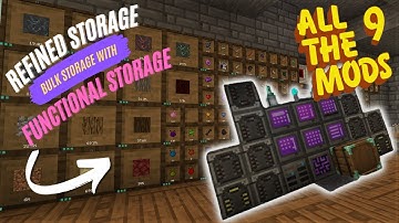 Bulk storage using Functional Storage and Refined Storage  - ATM9