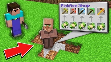 Minecraft NOOB vs PRO: NOOB DIGGED DIRT AND FOUND SUPER RARE PICKAXE SHOP Challenge 100% trolling