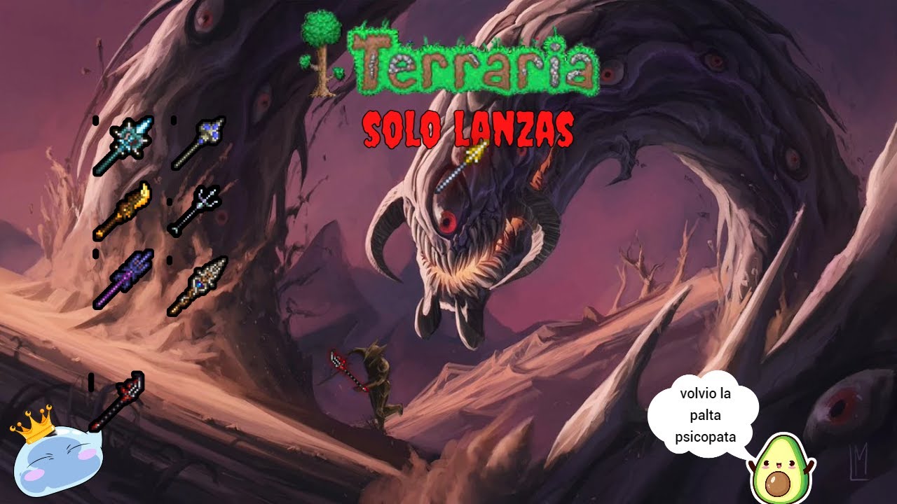 Run de solo lanzas porque si - Terraria Legendario - Devoramundos - YouTube