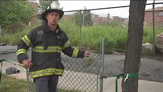 Power Saw vs. Chain-Link Fence