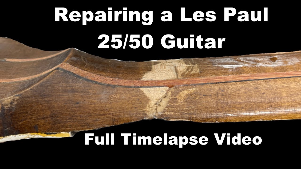 Broken Gibson Les Paul 25/50 Restore: Full Timelapse Rebuild - YouTube