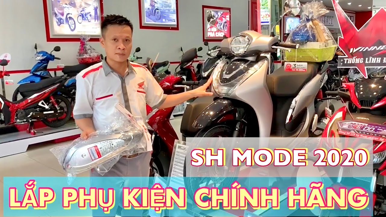 Lắp Phụ Kiện Full Chính Hãng Lên Honda Shmode 2020 - Youtube