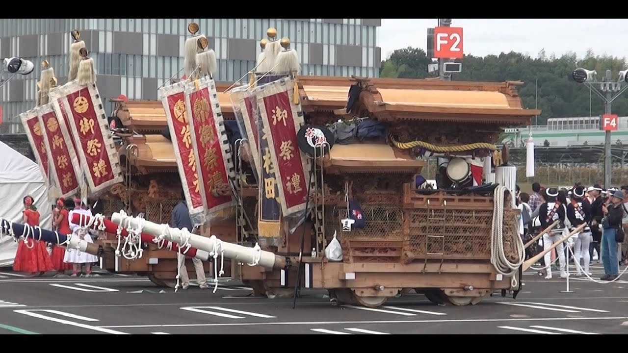 泉州だんじり祭り 和泉市 松尾連合 ららぽーと和泉に集合 14年10月5日 Youtube