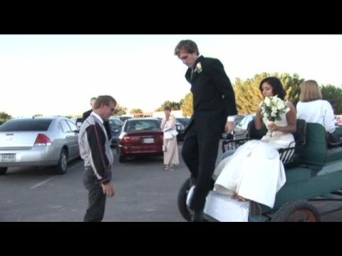 Wedding - Angie and Steve - Horse Carriage and Our Entrance