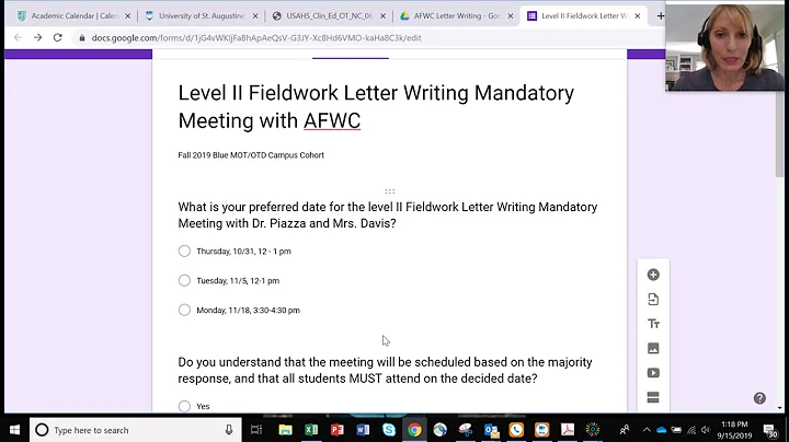 USA Blue Campus MOT/OTD Fieldwork Level II Fall 20...