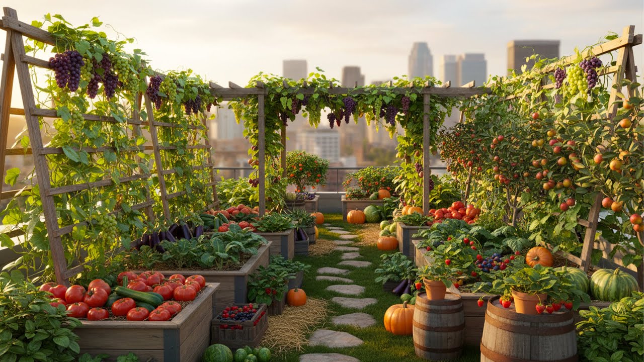 Превратите свою крышу в пышный зеленый огород!