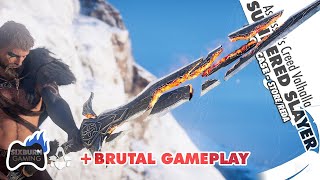 SUNDERED SLAYER Sword Showcase Brutal Gameplay Assassin's Creed Valhalla Broken Blade Weapon Pack