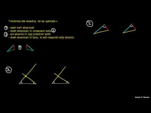 Video: Kako Narisati črto Presečišča Dveh Trikotnikov