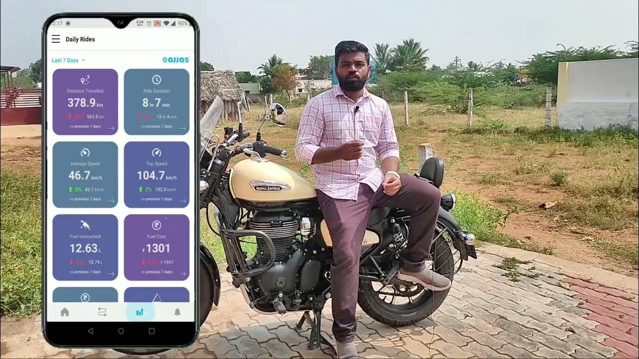Ajjas GPS Tracker Tamil Review by Sundar Royal Enfield Meteor 350