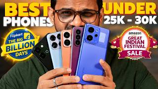 TOP 5 Best Phones Under ₹25,000–₹30,000 in Flipkart Big Billion Days & Amazon Great Indian Festiv...