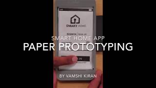 SmartHome App Paper Prototype
