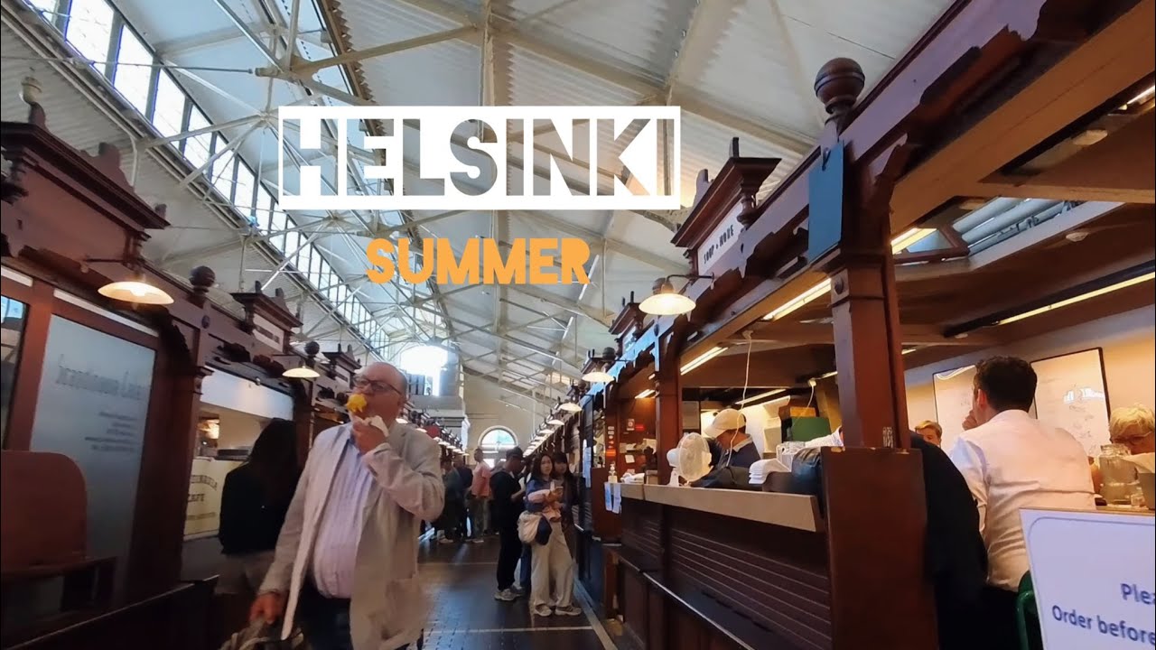 Inside Helsinki Finland’s Old Market Hall 4K | Indoor Bazaar Walk (Aug 2025)