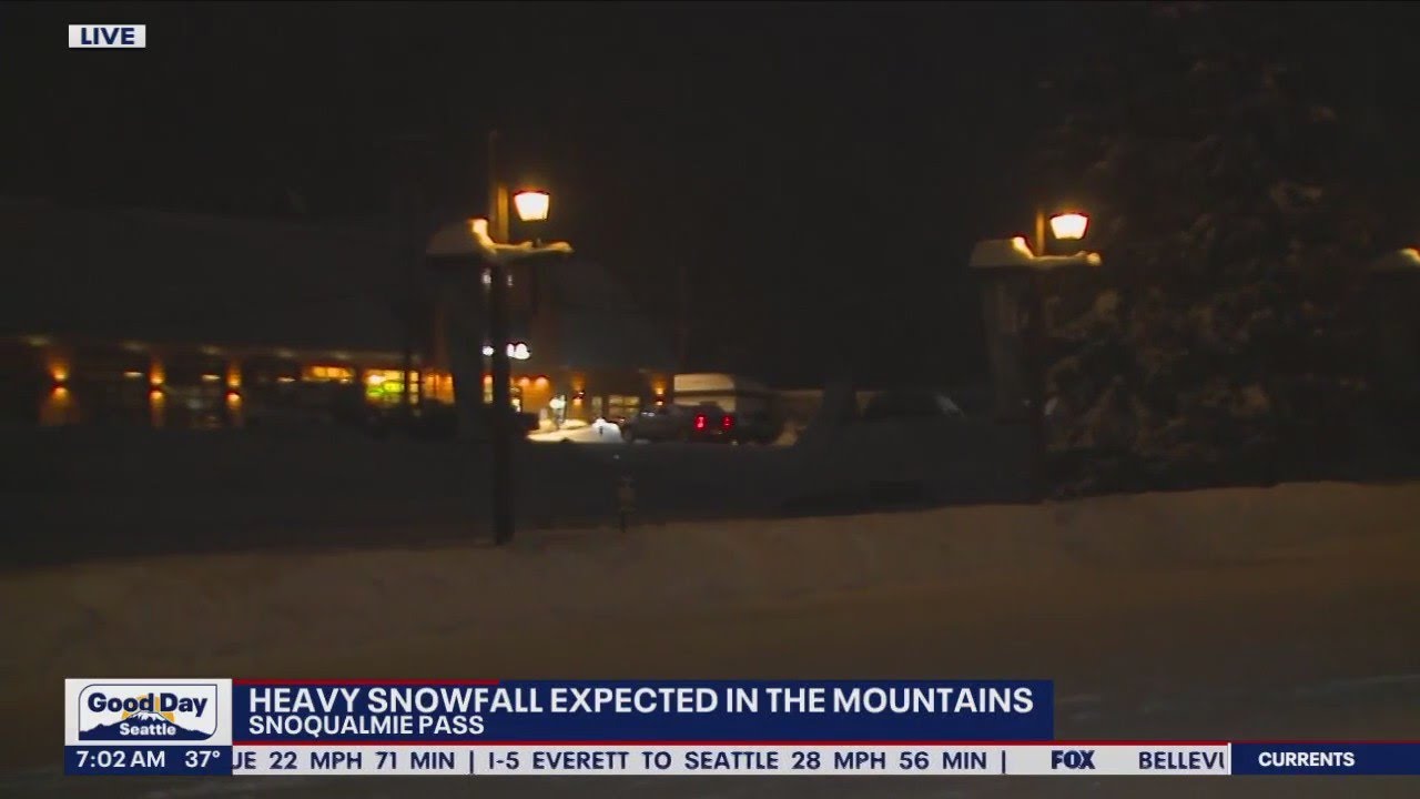 Heavy snowfall expected in the mountain passes | FOX 13 Seattle - YouTube