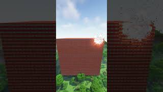 Minecraft TNT Explosion on NASA PC 🤩 #shorts