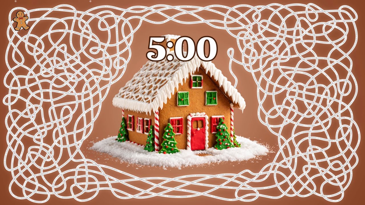 5 Minute Timer Bomb WINTER GINGERBREAD HOUSE