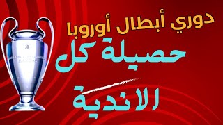 دوري ابطال اوروبا جميع الأندية الفائزة به حتى الآن