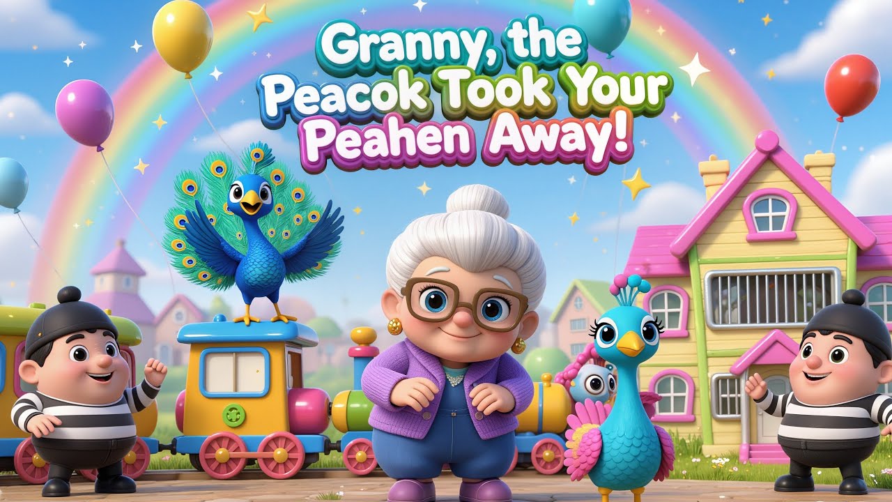 Granny’s Peahen Is Missing! 😲 | What Happens Next? | Fun Kids Rhyme