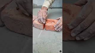 মিস্ত্রি একটা সুতার সাহায্যে ইট গুলোকে দিয়ে কি তৈরি করল #rajmistri #constructionequipment