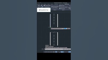 BREAKLINE Command  #sabeercad  #autocad  #autocadtips #breakline #expresstools