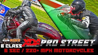XDA Pro Street B- Kenny Brewer's 'Show Bike' Takes First WIN | 650+ Horsepower Motorcycle Racing