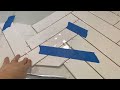 How to install herringbone pattern subway tile