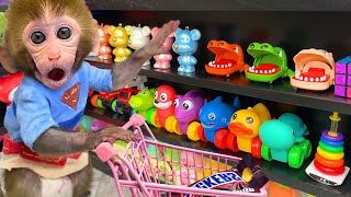 꼬마 원숭이 BonBon이 자동차 장난감을 가지고 게임을 하고 귀여운 오리와 함께 슈퍼마켓에 가요 - 원숭이 BonBon 한국 screenshot 3