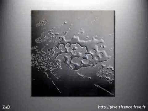 Zad artiste peintre, tableaux abstrait en peinture acrylique youtube Artistes contemporain noir et blanc
