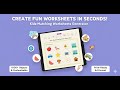 Kidz Matching Worksheets Generator | Create Kids Matching Worksheets in Seconds | 1000+ Objects