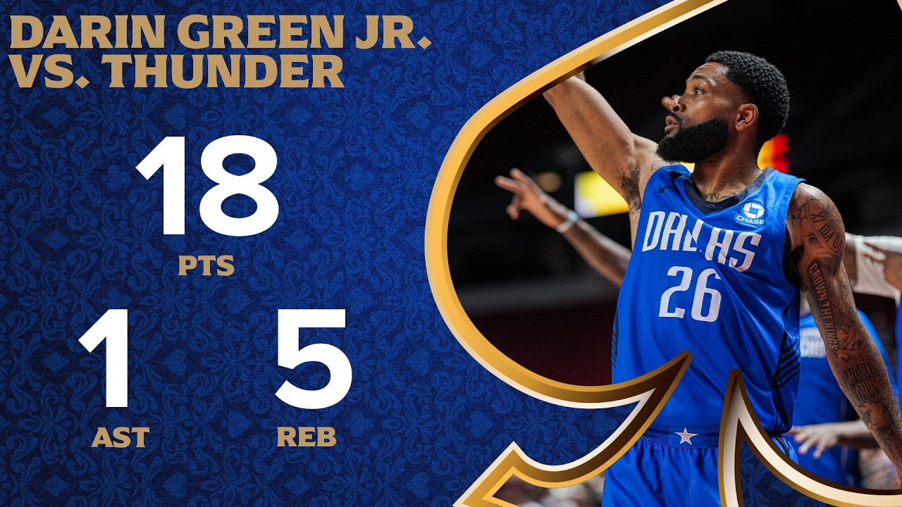 Darin Green Jr. (18 PTS 5 REB) Highlights vs. Oklahoma City Thunder Summer League | July 16, 2026