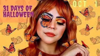 31 DAYS OF HALLOWEEN | Monarch Butterfly Makeup Look Tutorial