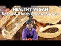 Best vegan bacon ranch cheese burger wfpb oilfree wheatfree